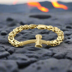Byzantine Chain Cross Bracelet Bracelets Viking Warriors