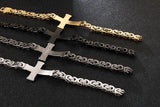 Byzantine Chain Cross Bracelet Bracelets Viking Warriors