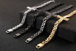 Byzantine Chain Cross Bracelet Bracelets Viking Warriors
