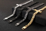 Byzantine Chain Cross Bracelet Bracelets Viking Warriors