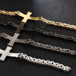 Byzantine Chain Cross Bracelet Bracelets Viking Warriors