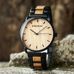 Casual Walnut Wood Watch Watches Viking Warriors
