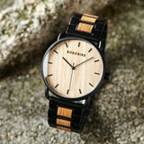 Casual Walnut Wood Watch Watches Viking Warriors