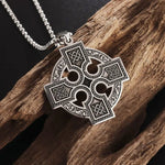 Celtic Knot Irish Cross Necklace necklace Viking Warriors