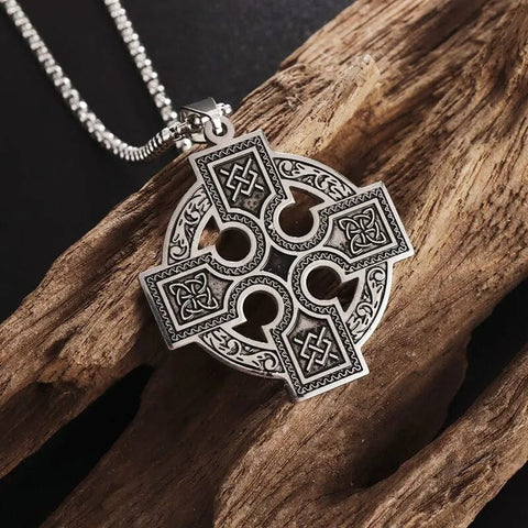 Durrow Celtic Cross Necklace – Celtic Crystal Design Jewelry