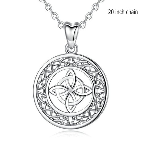 Celtic Knot Sterling Silver Necklace Necklaces Viking Warriors