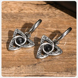 Celtic Knot Trinity Symbol Earrings Viking Warriors