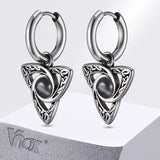 Celtic Knot Trinity Symbol Earrings Viking Warriors