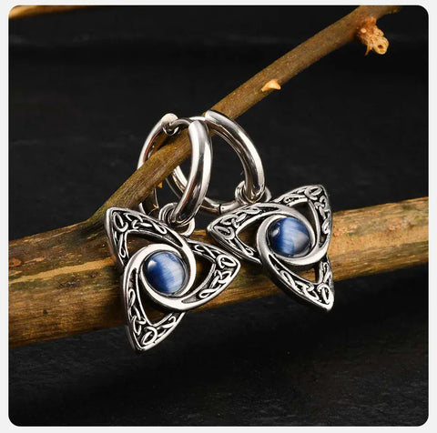 Celtic Knot Trinity Symbol Earrings Viking Warriors