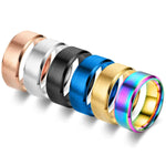 Classic 8mm Tungsten Brushed Couples Ring Rings Viking Warriors
