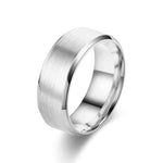 Classic 8mm Tungsten Brushed Couples Ring Rings Viking Warriors