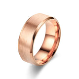 Classic 8mm Tungsten Brushed Couples Ring Rings Viking Warriors
