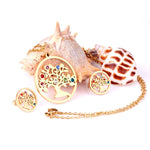 Crystal Tree of Life Jewelry Sets necklace and earrings set Viking Warriors