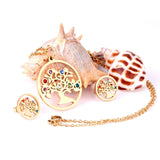 Crystal Tree of Life Jewelry Sets necklace and earrings set Viking Warriors