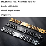 Cuban Chain Cross Bracelet for Men cross bracelets Viking Warriors