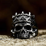 Dark King Skull Ring Viking Warriors