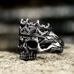 Dark King Skull Ring Viking Warriors