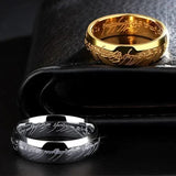 Dark Lord Titanium Steel Couple Ring Rings Viking Warriors