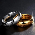 Dark Lord Titanium Steel Couple Ring Rings Viking Warriors