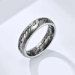 Dark Lord Titanium Steel Couple Ring Rings Viking Warriors