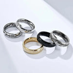 Dark Lord Titanium Steel Couple Ring Rings Viking Warriors