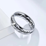 Dark Lord Titanium Steel Couple Ring Rings Viking Warriors