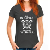 Die In Battle Go To Valhalla Asgard Adult T Shirt Shirts & Tops Viking Warriors