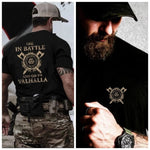 Die In Battle Go To Valhalla Tactical Men's T-shirt Shirts & Tops Viking Warriors