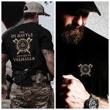 Die In Battle Go To Valhalla Tactical Men's T-shirt Shirts & Tops Viking Warriors