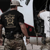 Die In Battle Go To Valhalla Tactical Men's T-shirt Shirts & Tops Viking Warriors