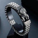 Double Chain Eagle Wolf Snake Bear Bracelet Bracelets Viking Warriors