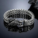 Double Chain Eagle Wolf Snake Bear Bracelet Bracelets Viking Warriors