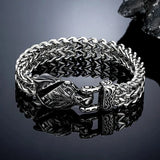 Double Chain Eagle Wolf Snake Bear Bracelet Bracelets Viking Warriors