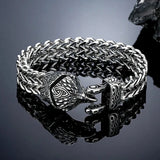 Double Chain Eagle Wolf Snake Bear Bracelet Bracelets Viking Warriors