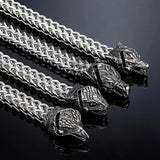 Double Chain Eagle Wolf Snake Bear Bracelet Bracelets Viking Warriors