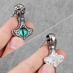 Dragon's Eye Thor Hammer Necklace Necklaces Viking Warriors