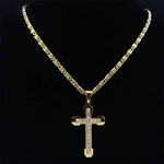 Elegant Zircon Cross Pendant cross necklace Viking Warriors