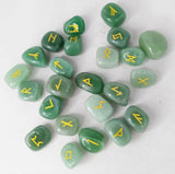 Emerald Green Crystal Rune Stones Crystal Rune Stones Viking Warriors