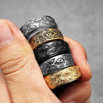 Evil Eye Stainless Steel Spinning Ring ring Viking Warriors