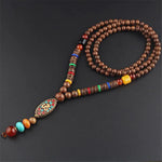 Exquisite Retro Buddhist Beads Necklace Necklace Viking Warriors