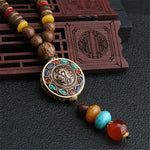 Exquisite Retro Buddhist Beads Necklace Necklace Viking Warriors