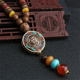 Exquisite Retro Buddhist Beads Necklace Necklace Viking Warriors