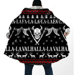 Fa-La-La-La-La Valhalla-La Viking Ugly Christmas Coat Cloak Viking Warriors