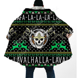 Fa-La-La-La-La Valhalla-La Viking Ugly Christmas Coat Cloak Viking Warriors