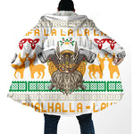 Fa-La-La-La-La Valhalla-La Viking Ugly Christmas Coat Cloak Viking Warriors