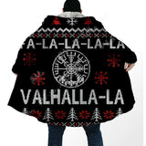 Fa-La-La-La-La Valhalla-La Viking Ugly Christmas Coat Cloak Viking Warriors