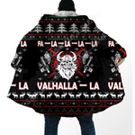 Fa-La-La-La-La Valhalla-La Viking Ugly Christmas Coat Cloak Viking Warriors