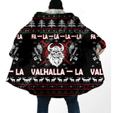 Fa-La-La-La-La Valhalla-La Viking Ugly Christmas Coat Cloak Viking Warriors