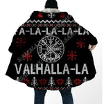 Fa-La-La-La-La Valhalla-La Viking Ugly Christmas Coat Cloak Viking Warriors