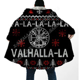 Fa-La-La-La-La Valhalla-La Viking Ugly Christmas Coat Cloak Viking Warriors